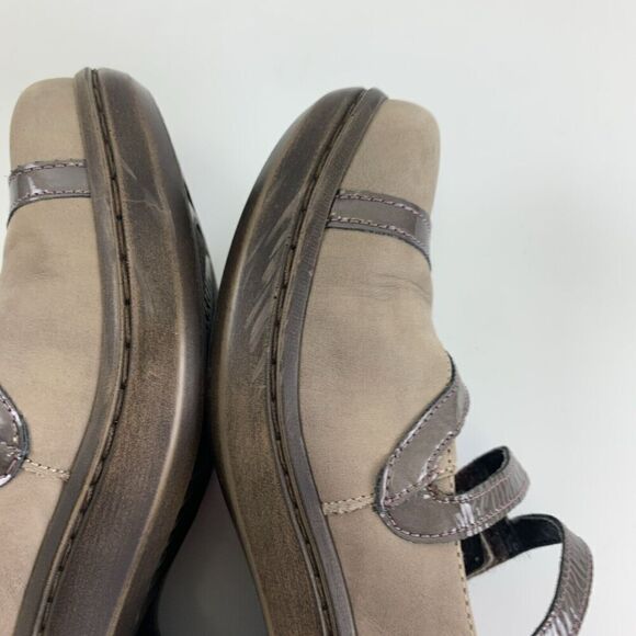 Naot Myna Strappy Mary Jane Low Heel Round Toe Taupe Leather Suede 36 US 5 - Picture 11 of 15